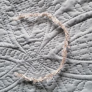 David's Bridal Laurel Crystal Tie-Back Headband